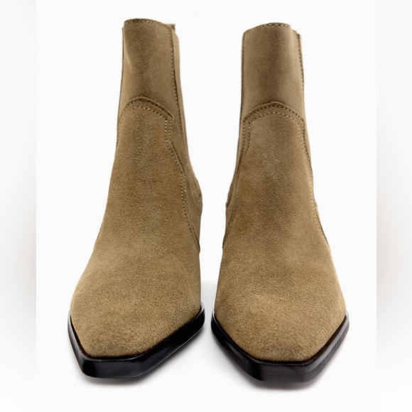 Zara cowboy suede ankle boot - Picture 6 of 6